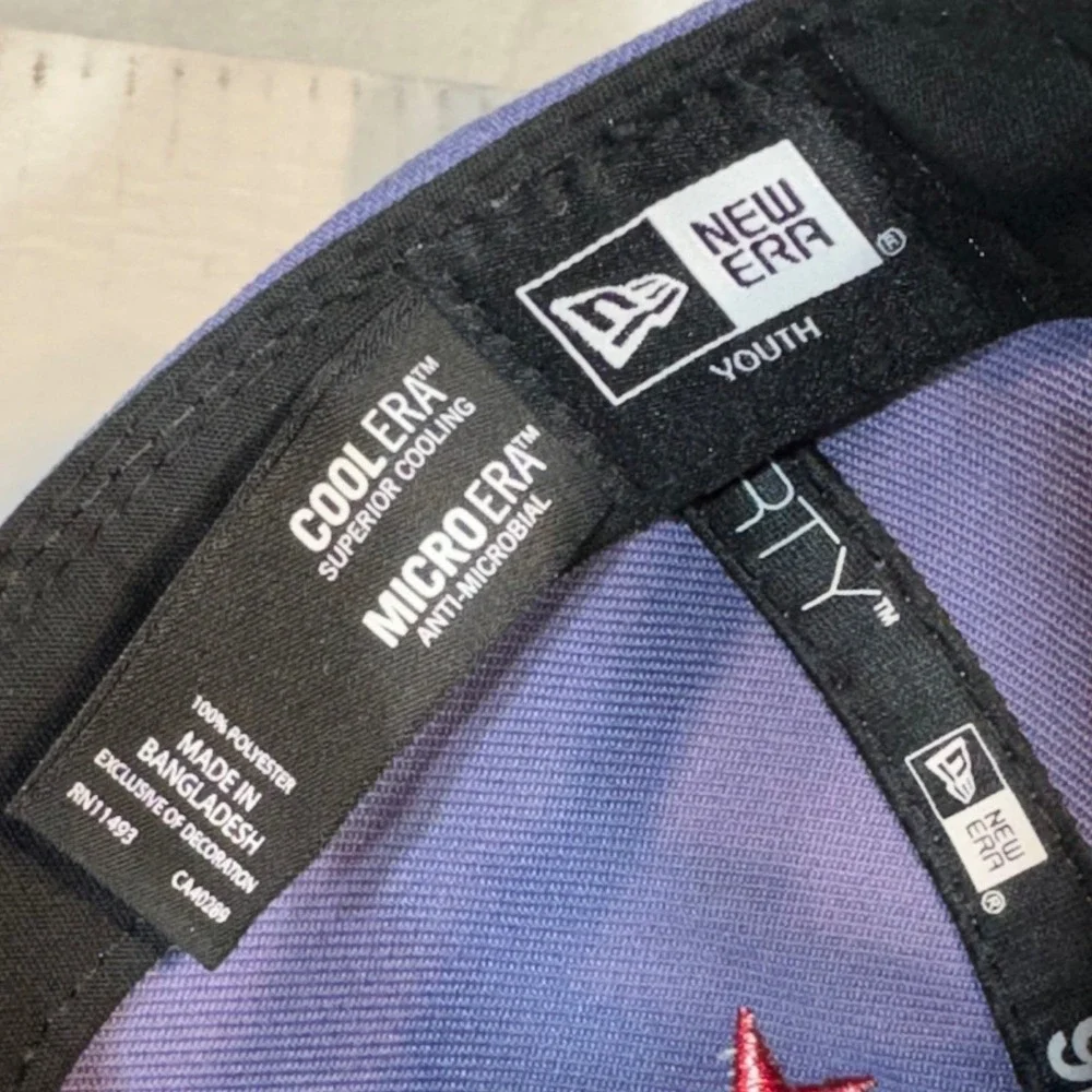 New Era New England Patriots Hat Youth Purple 9FORTY Snapback Star Rope NFL